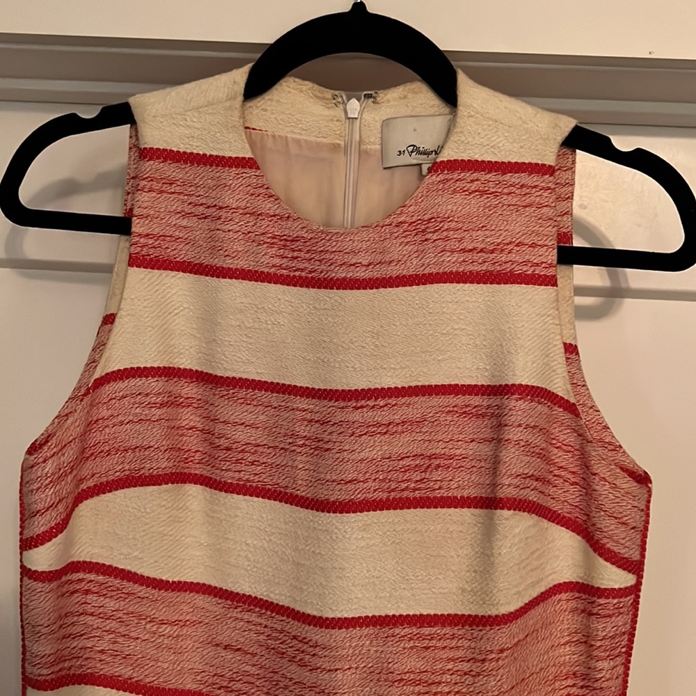 Philip Lim red and white striped a-line dress - Picture 6 of 10